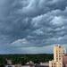 Storm clouds roll in over downtown Ann Arbor looking west on Monday afternoon. Melanie Maxwell I AnnArbor.com